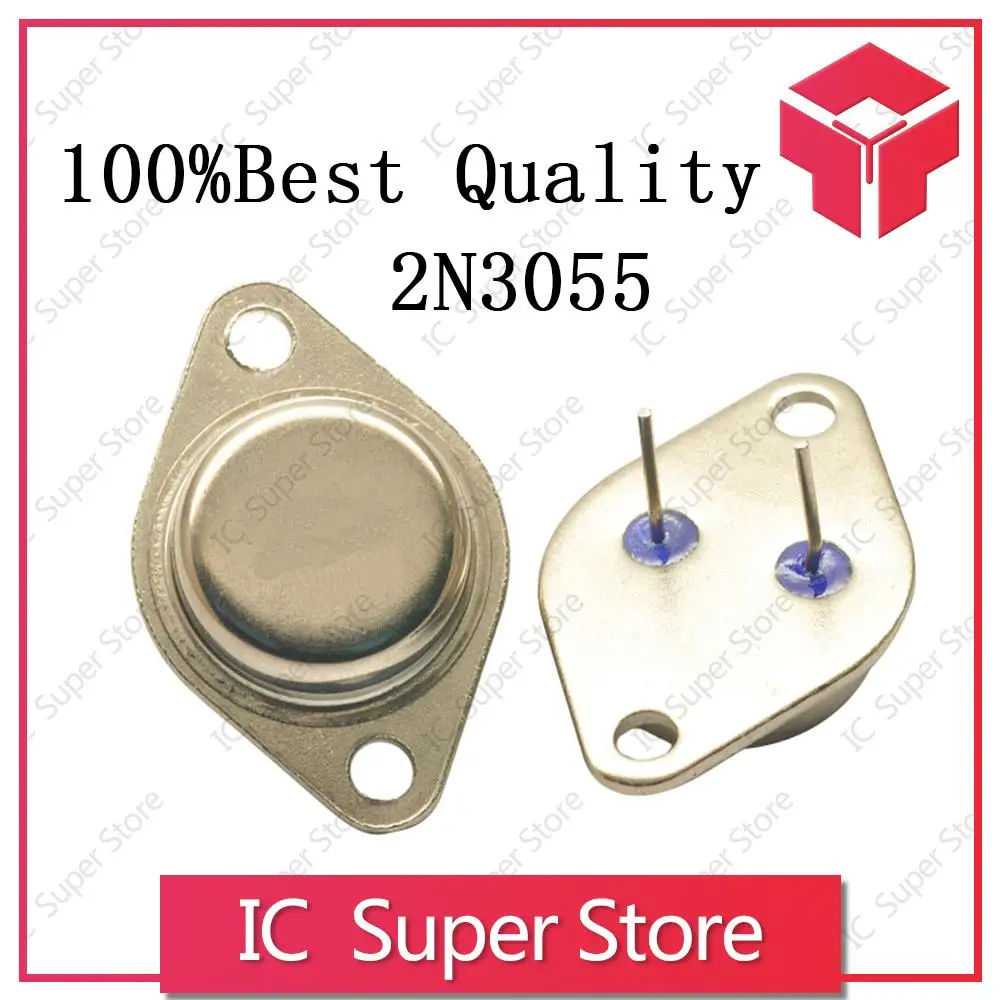 

10PCS/LOT 2N3055 3055 15A 100V NPN TO-3 AF Amp Audio Power Make In China 100% Best Quality