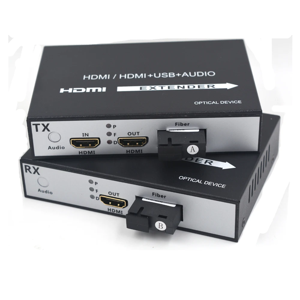 Высококачественный HDMI удлинитель сигнал по оптоволоконному кабелю до 20 км