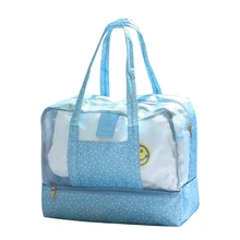 Дорожная пляжная сумка для туалетных принадлежностей, купальная сумка через плечо с раздельным отделением для обуви, сумки для хранения плавания, пляжные дорожные сумки