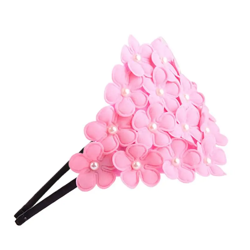 

New Style Children Hair Accessories Baby Girls Flower Pearl Headwear Cute Princess Headbands