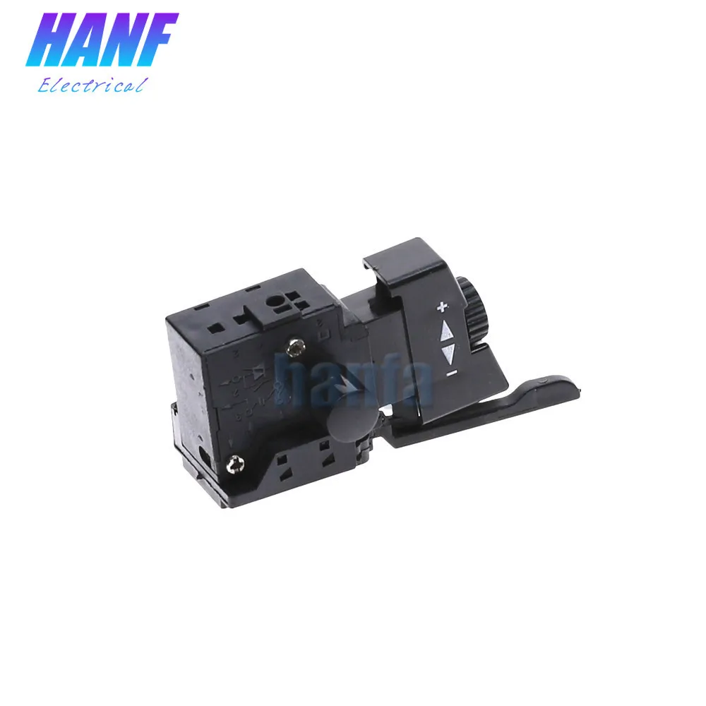 

Hand Drill Speed Regulating Forward and Reverse Switches FA2-6/1BEK SPST Lock on Power Tool Trigger Button Switch Black