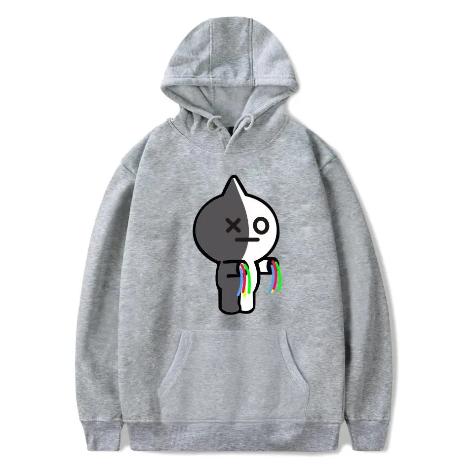 2018 new fashion hoodie and sweatshirt BTS Bodyproof Boys around cute Dolls printed with Caps and guards hoodie sweatshirt