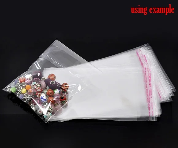 Doreen Box hot 200 прозрачные Самоклеющиеся пластиковые пакеты 16x10 см (B10429)|box box|plastic clearbox