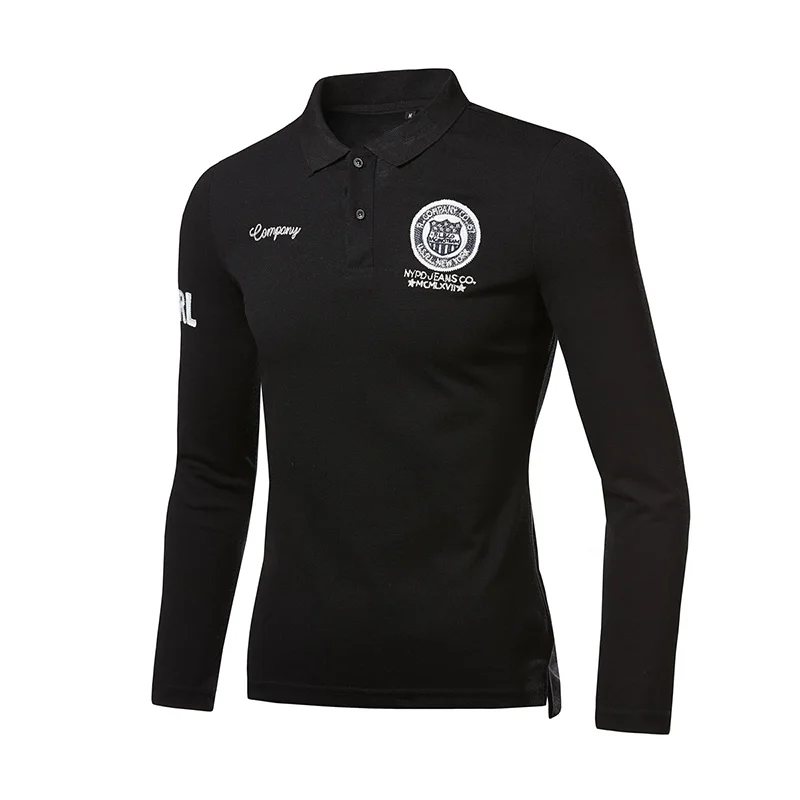  Spring Autumn Men's Long Sleeve POLO Shirts Large Size 5XL Multi Color Choice Cotton Fashion Casual