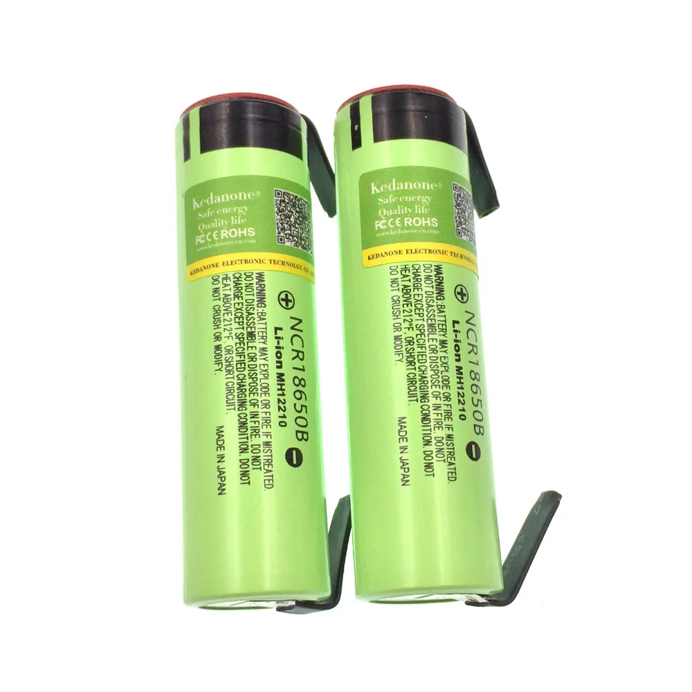 NCR18650B 3,7 V 3400 mAh 18650 перезаряжаемая литиевая батарея подходит для фонарика Panasonic+ никелевая пленка DIY