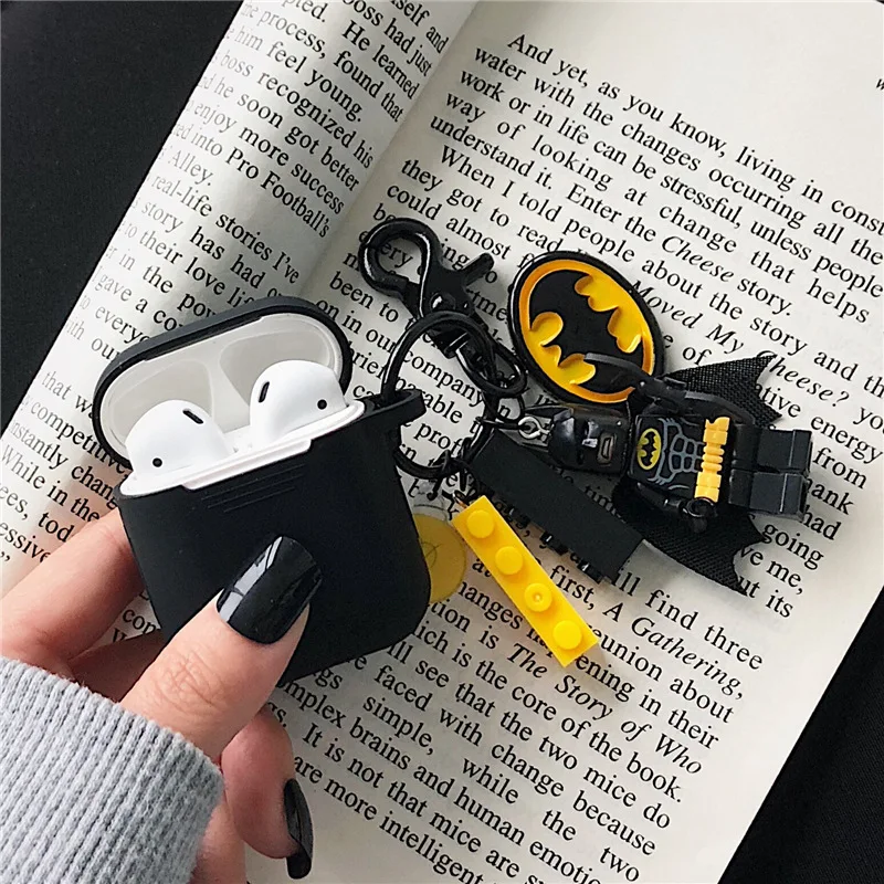 

Super Cute Marvel Avengers Batman Silicone Earphone Accessories Set Silicone Case For Airpods 1 2 Charging Wireless Bluetooth
