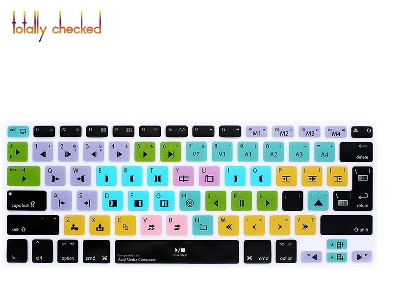 Защитная накладка Avid для клавиатуры силиконовый чехол Macbook Air Pro 13 15 17 дюймов с