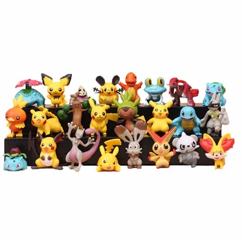 

24pcs/set 4-5cm Anime Toys for Kids Christmas Gifts Cartoon Anime pokemones Action Figure Toys Model Decoration toy set