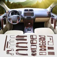 Luxury ABS Wood Chrome For Toyota Land Cruiser PRADO FJ150 2010-2017 Car Interior Cover Trim Frame Decoration Car Styling цена Luxury ABS Wood Chrome For Toyota Land Cruiser PRADO FJ150 2010-2017 Car Interior Cover Trim Frame Decoration Car Styling цены онлайн