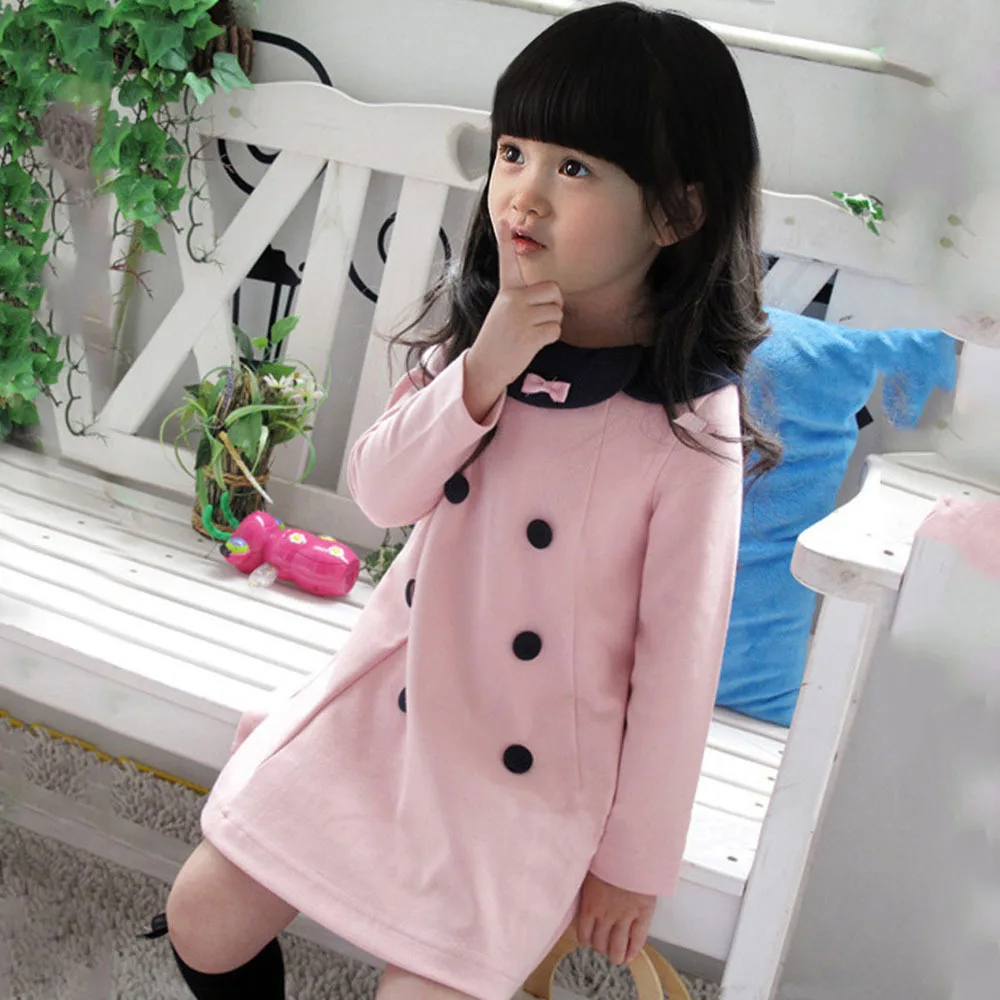 Cxuan Long Sleeve Girls Nightgowns Strawberry Print Toddler Cotton Sleepwear Kids Pajama Dresses