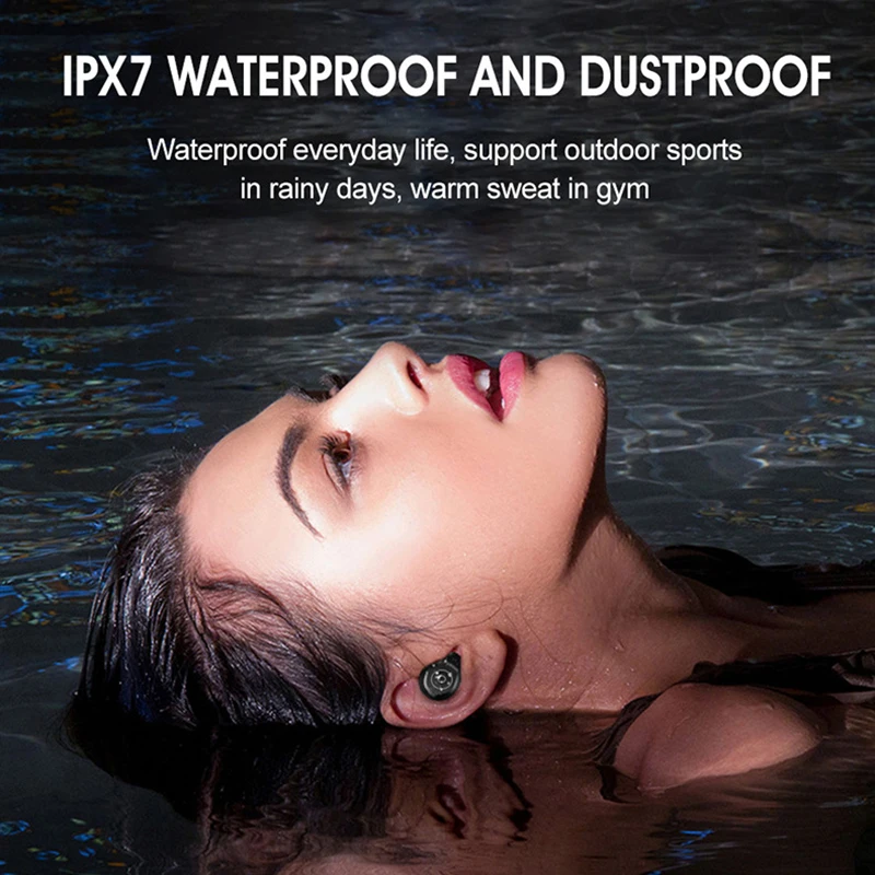Bluetooth 5 0 TWS Earphones With LED Display Power Bank Phone Holder Waterproof Sport Music True Wireless Earbuds Mini Headsets