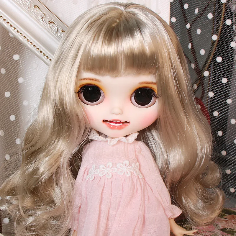 Кукла Blyth ICY DBS для серии № BL8800 серебряные волосы резные губы улыбка матовое лицо