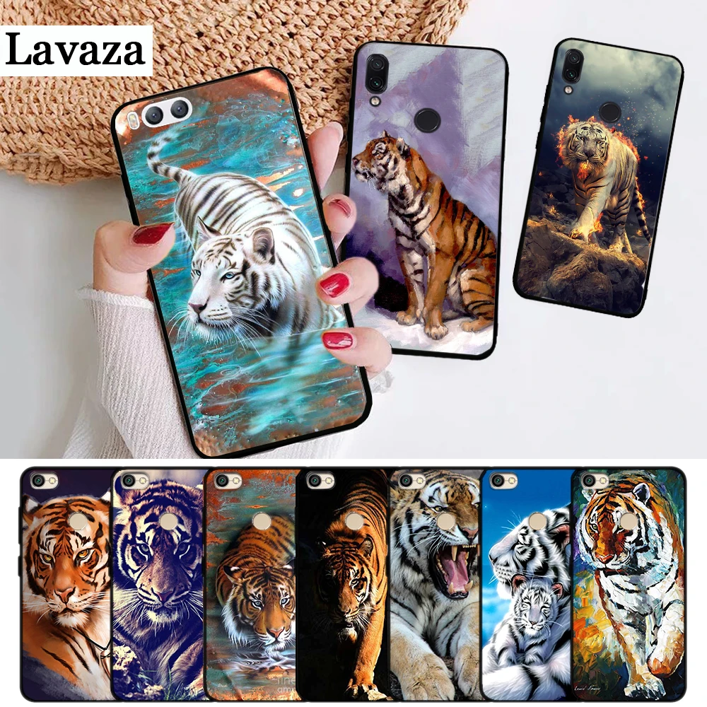 Роскошный качественный силиконовый чехол Lavaza angry tiger Cub для Xiaomi Redmi 4A 4X 5 5A 6 6A 7 7A 8 8A