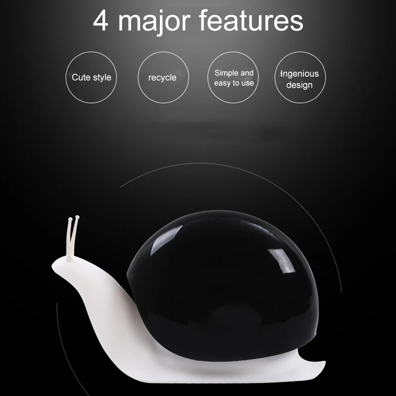

Bathroom Shampoo Dispenser Snail Shape Hand Soap Liquid Shampoo Shower Container DAG-ship