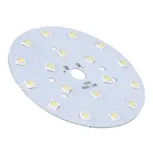 18 Вт 100 мм Dia чистый белый 18 светодиодный SMD 6565 светодиодный потолочный светильник алюминиевая Базовая плита светодиодный модуль на микросхеме Алюминий доска