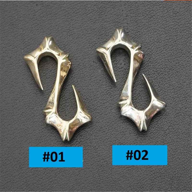 13*27.5mm Pure Brass Buckles Metal Antique S Carve Shape Smooth Face For Belt Bag Clothes And All Diy Decoration