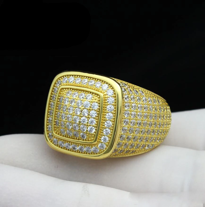 Buy Dubai Gold Color Man Rings Vintage Jewelry top