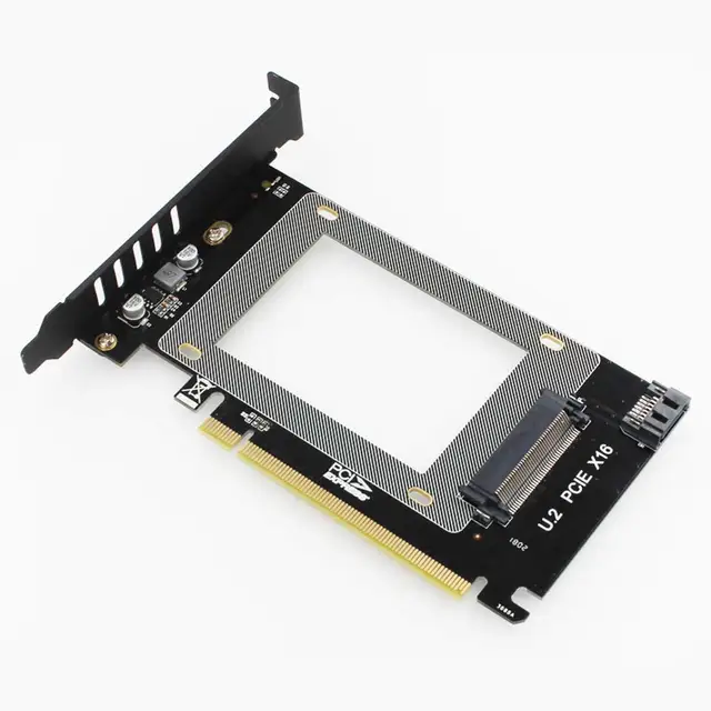 Adaptador de SFF-8639 PCI-E, 4X, X16 a U.2, NVMe, PCIe, SSD, PCI-e a U2, tarjeta M.2, NGFF, 3,0 ", SSD a PCI-EX16 Intel Adaptador de SFF-8639 PCI-E, 4X, X16 a U.2, NVMe, PCIe, SSD, PCI-e a U2, tarjeta M.2, NGFF, 3,0 ", SSD a PCI-EX16 Intel