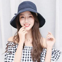 [Liva Girl] новые шляпы-ведерки для женщин и мужчин, Солнцезащитная Панама, кепки для лета и осени, простые хлопковые повседневные кепки в рыбацком стиле