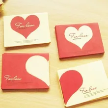 5 шт. сердце любовь мини маленький член карты благословение конверт