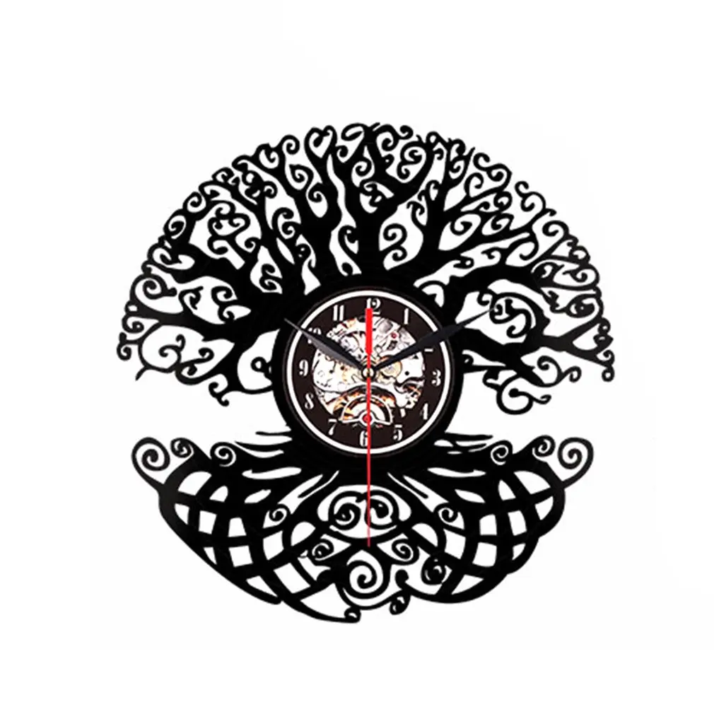 

Vinyl Wall Clock Vinyl Record Creative Wall Clock - Big Tree
