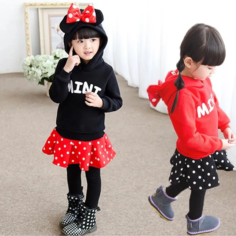

Girls Clothes Sets Spring Autumn Long Sleeve Hoodies + Pants 2 Pcs Christmas Outfit Coat Kids Clothing Suit Children Clothes Set