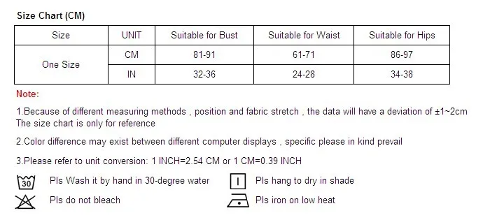 one size chart