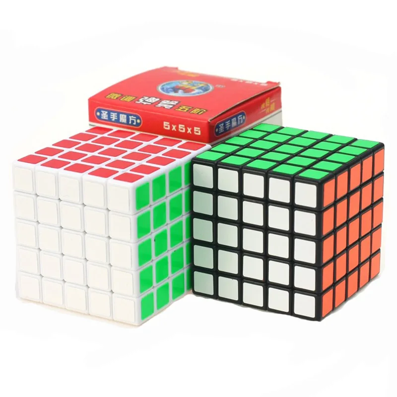 Новинка, Магический кубик, классический, 5x5x5, черно-белая игрушка, ПВХ стикер, блок, головоломка, скоростной кубик, детские игрушки, волшебный кубик для детей, подарок
