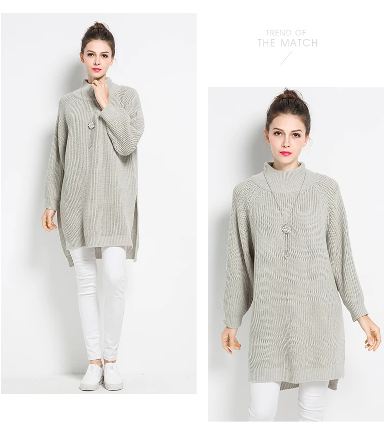 ryeon plus size sweater dress big size winter autumn long sweater (8)