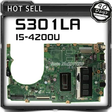 Original S301L S301LA motherboard For Asus S301LA REV2 0 Mainboard I5 4200 4G Processor HD Graphics