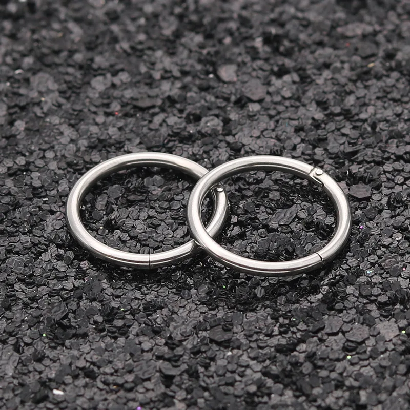 Серьги кольца для пирсинга носа из нержавеющей стали 14/16 г|nose hoop|nose hoop ringseptum clicker |