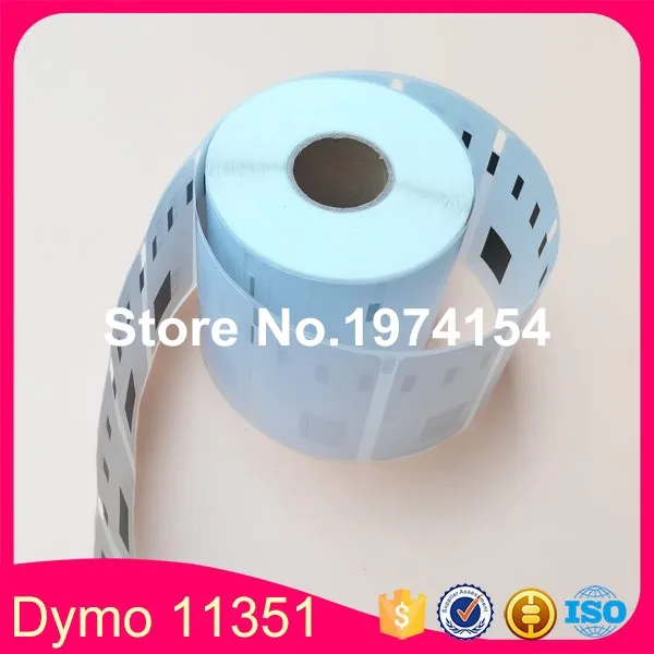 100 x совместимые рулоны Dymo 11351, ювелирные этикетки, 54x11 мм, 1500 этикеток в рулоне