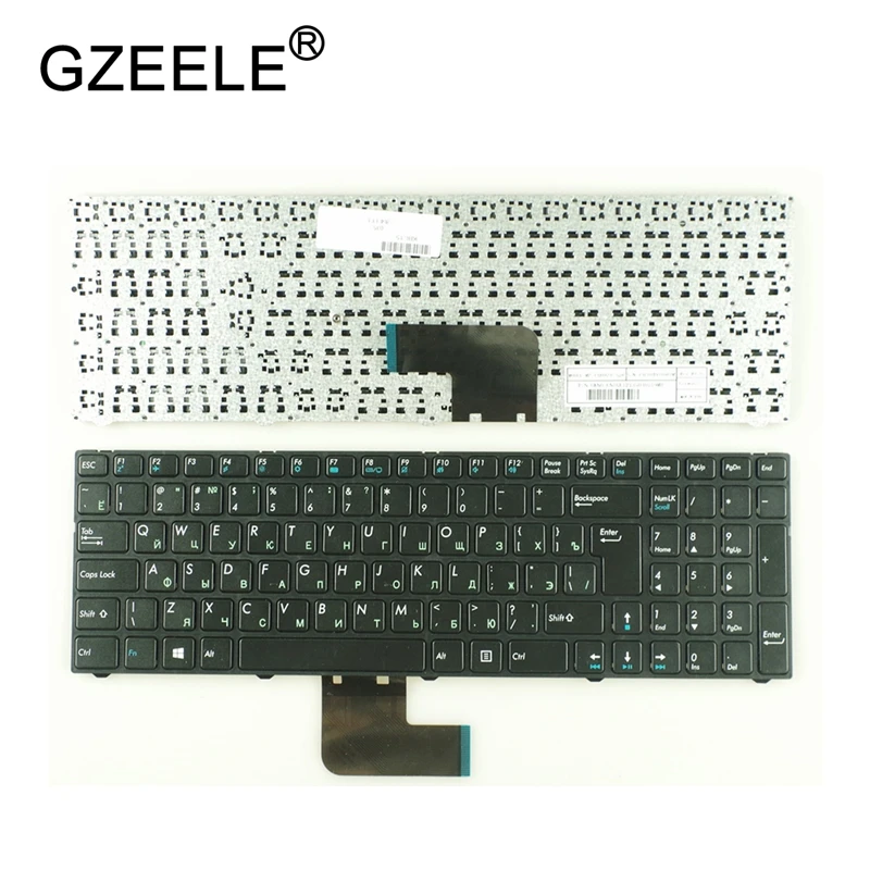 GZEELE Русская клавиатура для DNS Pegatron C15 C15A C15E C17A C15B 0KN0-CN4RU12 MP-13A83SU-5283 0803498 KLAVYE PG-C1 с рамкой