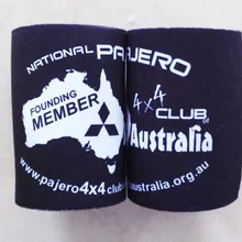 50 шт./лот, неопреновые короткие держатели с логотипом под заказ, небольшой заказ, изолированный кулер для еды, вина, свадьбы