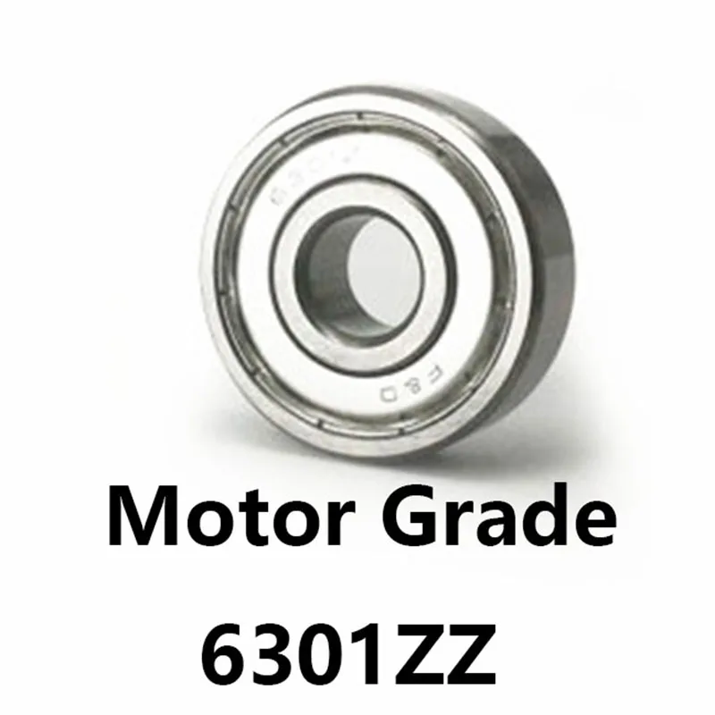 2pcs/lot 6301ZZ Deep Groove Ball Rolling Bearings Motor Grade 6301 ZZ ...