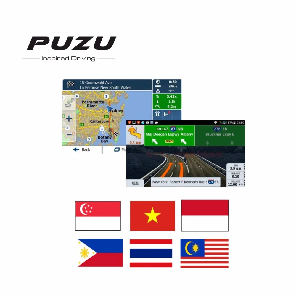 Android system 8G GPS MAP card with Indonesia Malaysia Philippines Singapore Thailand Vietnam map for android