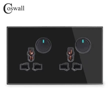 Coswall полностью стеклянная панель 13A 2 банды универсальная