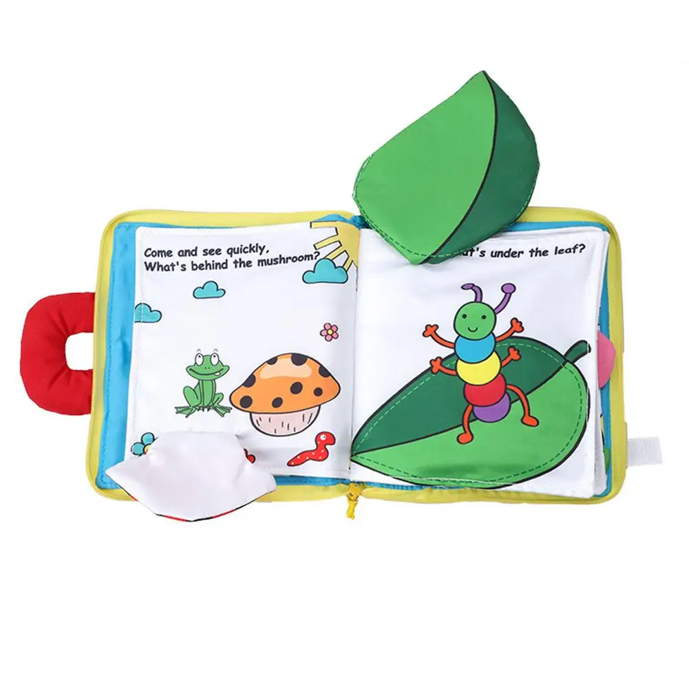 Livro de Pano do Bebê do Miúdo Carrinho de Cognição Desenvolvimento da Educação Novo da Chegada Squeak Brinquedo Bonito Macio Infantil Precoce Livro 6 Computers & Electronics