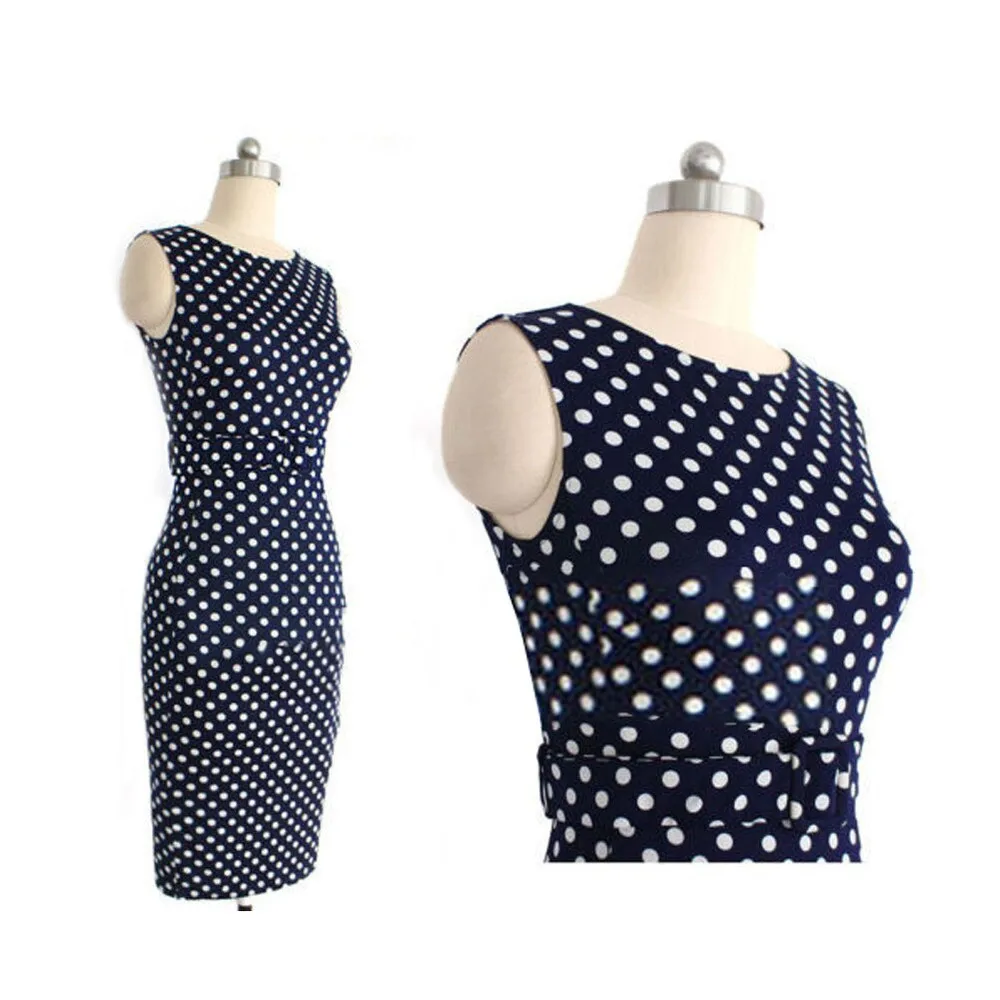 Платье Карандаш В Горошек фото 7