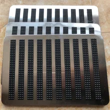 Черные Нескользящие Коврики для ног, коврики для автомобиля, внедорожника, коврик для пола, Универсальный Безопасный коврик для вождения, 304 нержавеющая сталь