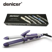 Фиолетовый утюжок для волос быстрый выпрямитель для волос Электрический Утюги 3 или 2 в 1 профессиональные инструменты для укладки волос с быстрым нагревом тепловой