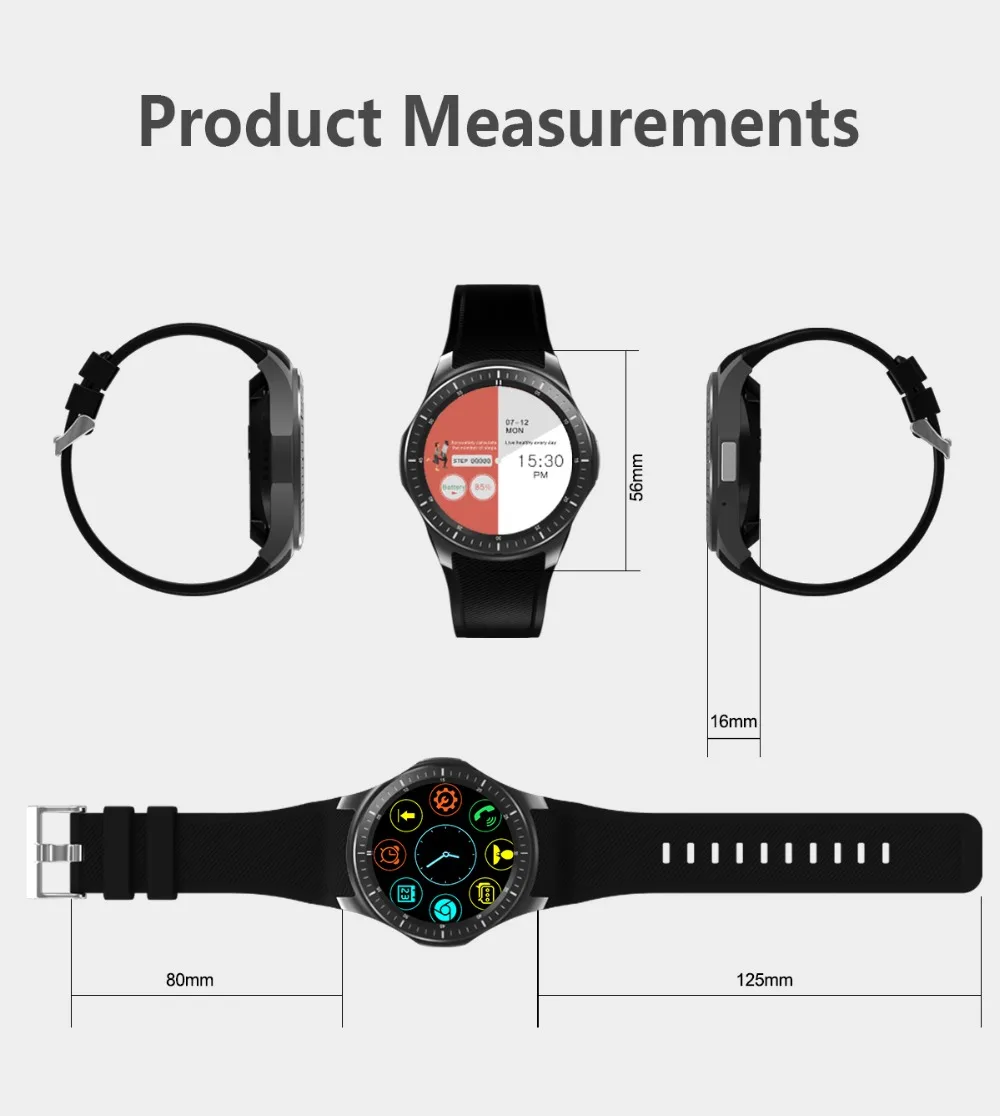 4g Смарт-часы DM368 plus Android 7,1 MTK6739 1 ГБ 16 ГБ с gps 600 мАч батарея умные часы для мужчин для samsung gear 3 HUAWEI Watch 2