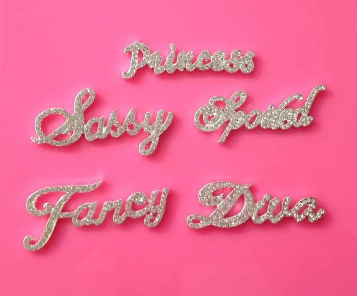 

Free shipping flatback 50mm rhinestone button word letter can mix styles to reach 50PCS(BTN-5593)