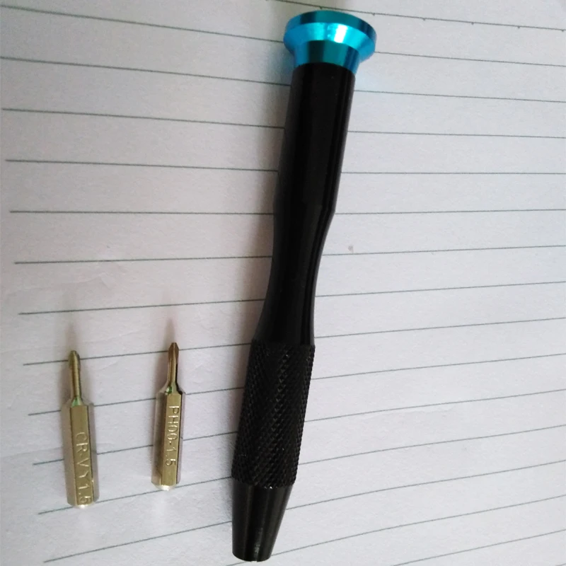 

4mm Screwdriver shaft with Y 1.5 Tri-Wing and PH00 1.5mm Screwdriver Bits Opening for Nintendo Nintend Switch NS NX, 100sets/lot