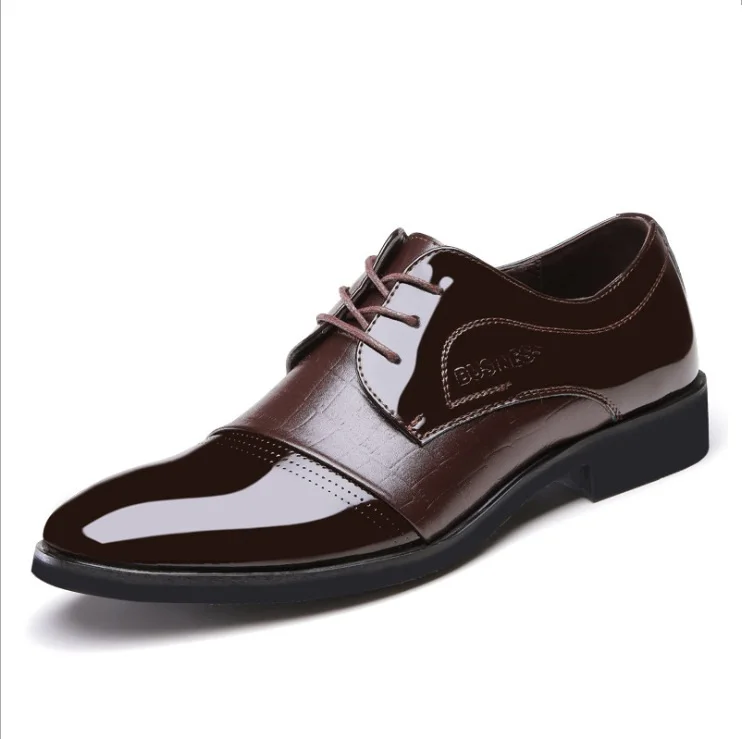Роскошные мужские оксфорды в британском стиле; модельные туфли из крокодиловой кожи; обувь для деловых встреч с острым носком; Мужская Свадебная обувь; - Цвет: Brown