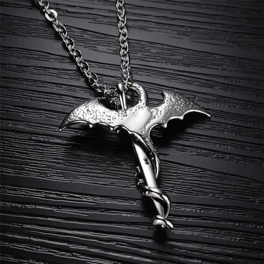 OPK-Brand-New-EU-Dragon-Sword-Design-Pendant-Cool-Rock-Stainless-Steel-Men-Jewelry-Necklace-Charm (3)
