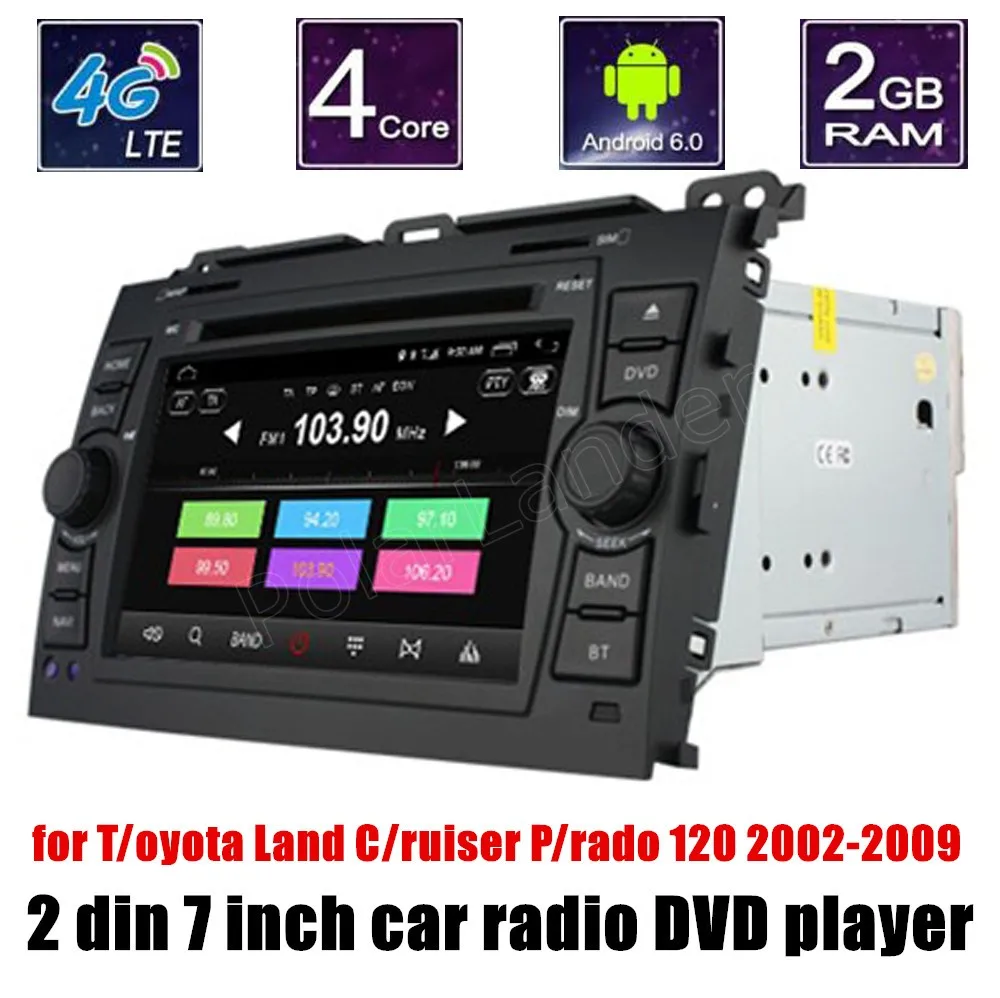 

for T/oyota Hilux VI/OS Old C/amry Pr/ado R/AV4 P/rado 2003-2008 Car DVD Player Radio WIFI GPS support rear camera