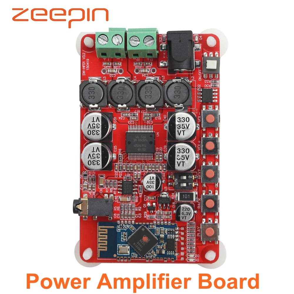 TDA7492P Audio Bluetooth CSR4.0 Receiver Digital Amplifier Board+Case 2X50W