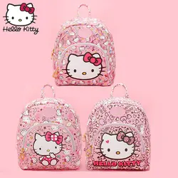 Hello kitty сумка модная детская мультфильм розовый KT рюкзак школьные сумки для девочек ребенка обувь для девочек Подарки на день рождения