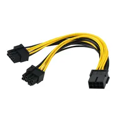 Графическая карта Extender Питание кабель PCI 8 P Женский до 2 Порты и разъёмы двойной 8Pin 6 + 2 P 20 см кабель-удлинитель
